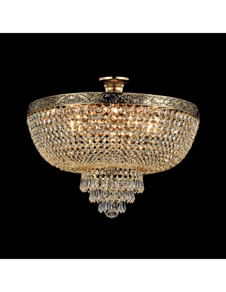 Ceiling lamps with crystals - Maytoni Palace 6xE27 60W chandelier DIA890-CL-06-G antique gold - product kolory-swiatla.pl 2
