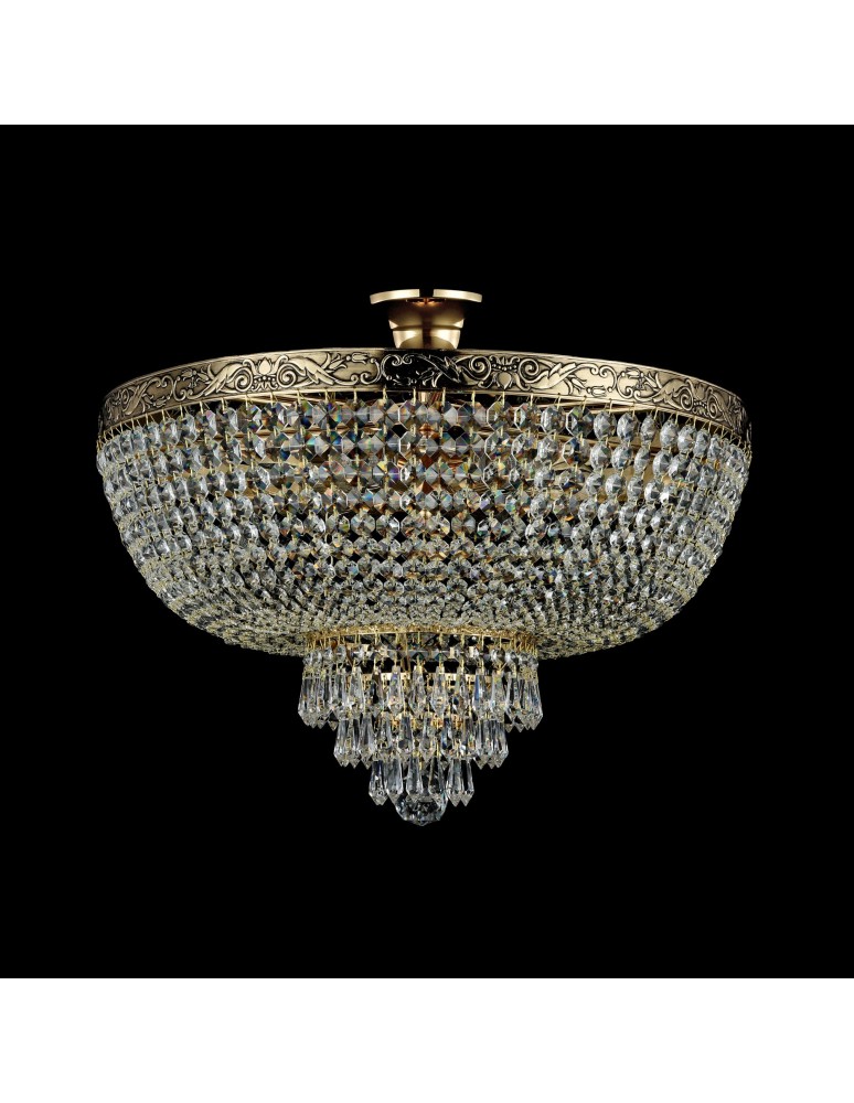 Ceiling lamps with crystals - Maytoni Palace 6xE27 60W chandelier DIA890-CL-06-G antique gold - product kolory-swiatla.pl 4