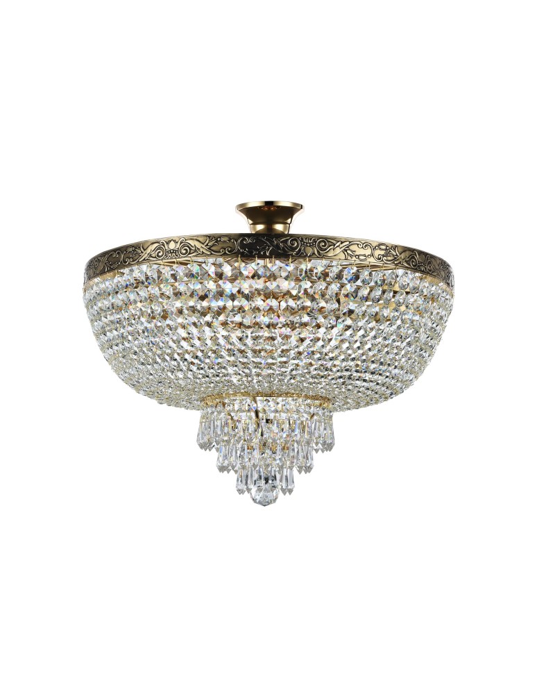 Ceiling lamps with crystals - Maytoni Palace 6xE27 60W chandelier DIA890-CL-06-G antique gold - product kolory-swiatla.pl 5