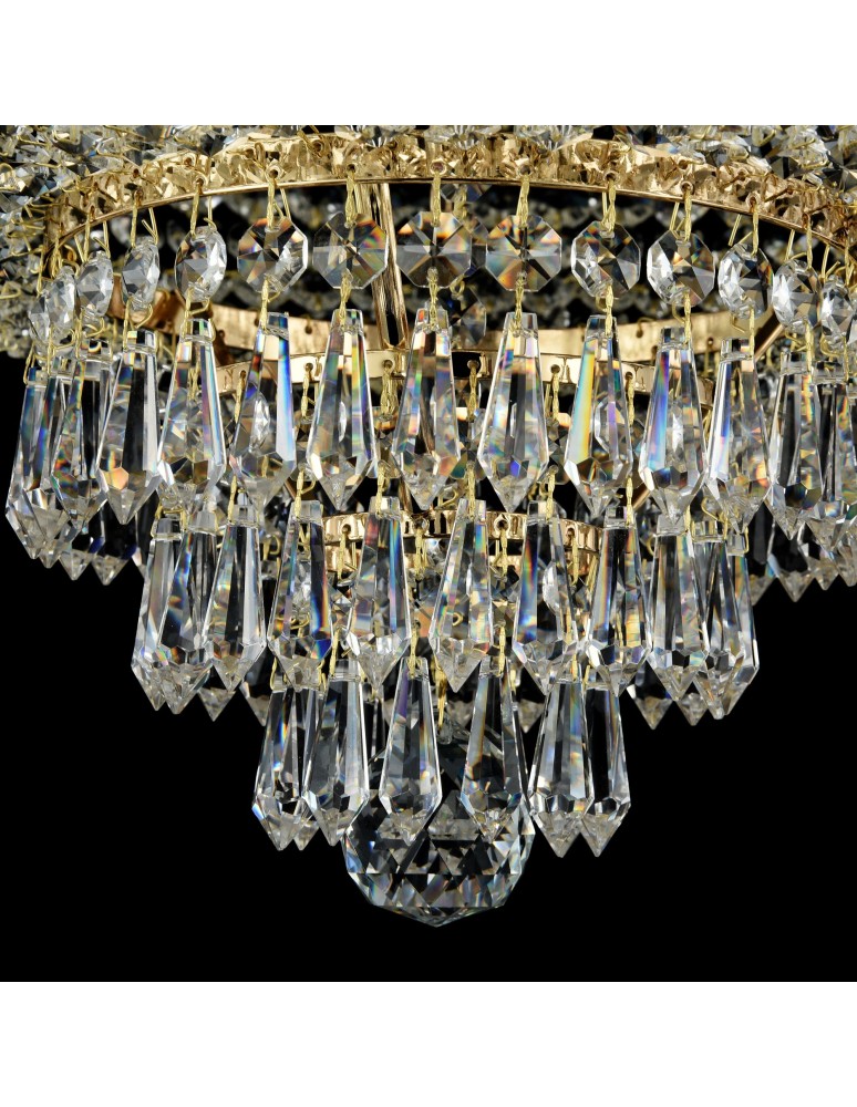 Ceiling lamps with crystals - Maytoni Palace 6xE27 60W chandelier DIA890-CL-06-G antique gold - product kolory-swiatla.pl 7