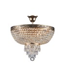 Ceiling lamps with crystals - Maytoni Palace 5xE27 60W chandelier DIA890-CL-05-G antique gold - product 1