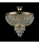 Ceiling lamps with crystals - Maytoni Palace 5xE27 60W chandelier DIA890-CL-05-G antique gold - product 3