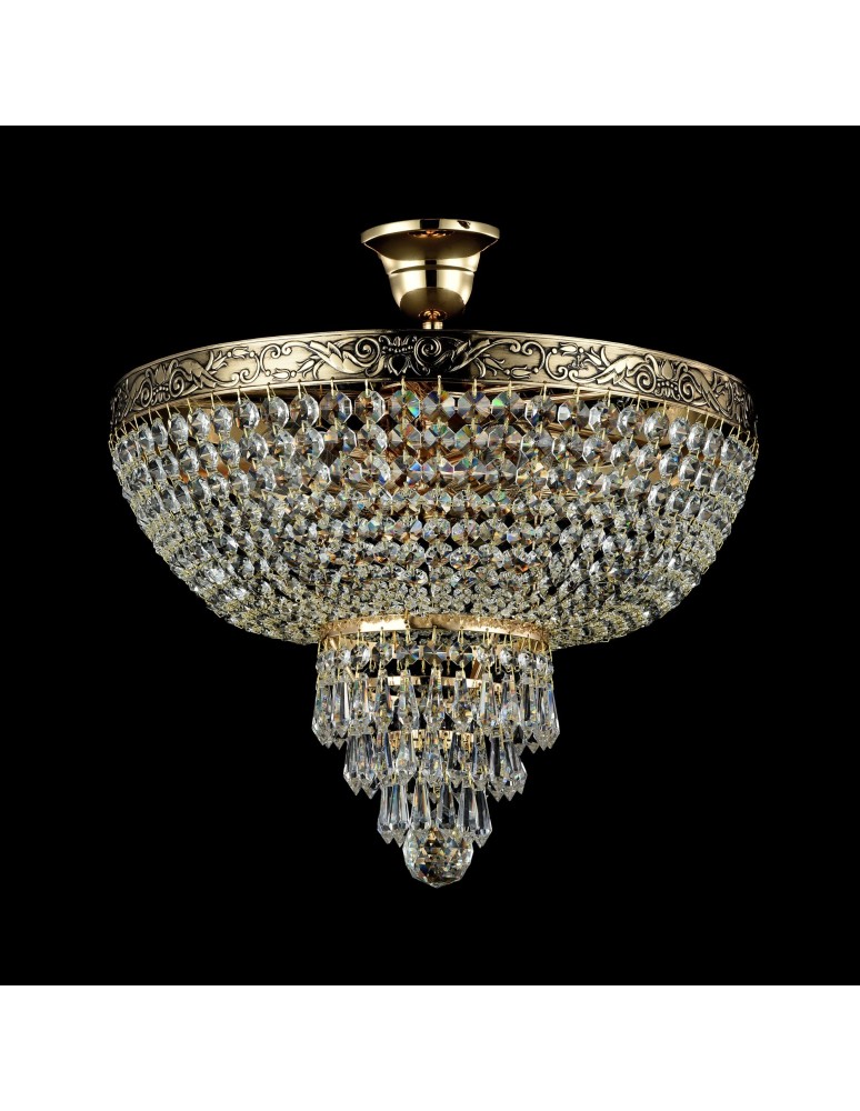 Ceiling lamps with crystals - Maytoni Palace 5xE27 60W chandelier DIA890-CL-05-G antique gold - product kolory-swiatla.pl 3