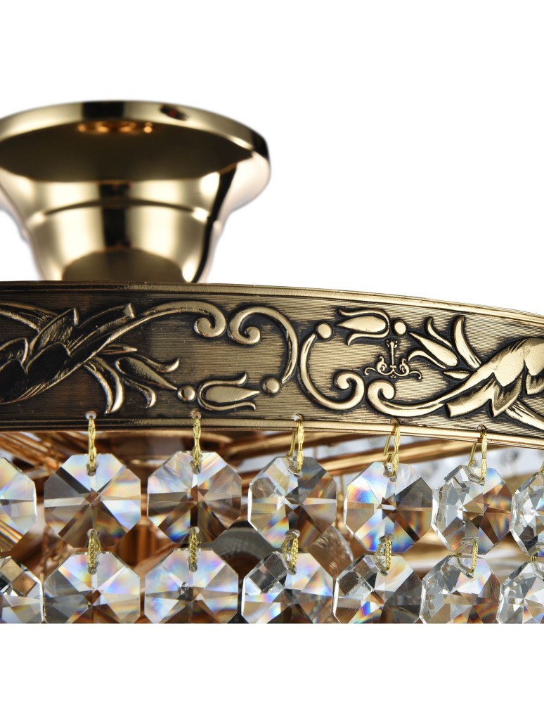 Ceiling lamps with crystals - Maytoni Palace 5xE27 60W chandelier DIA890-CL-05-G antique gold - product kolory-swiatla.pl 5