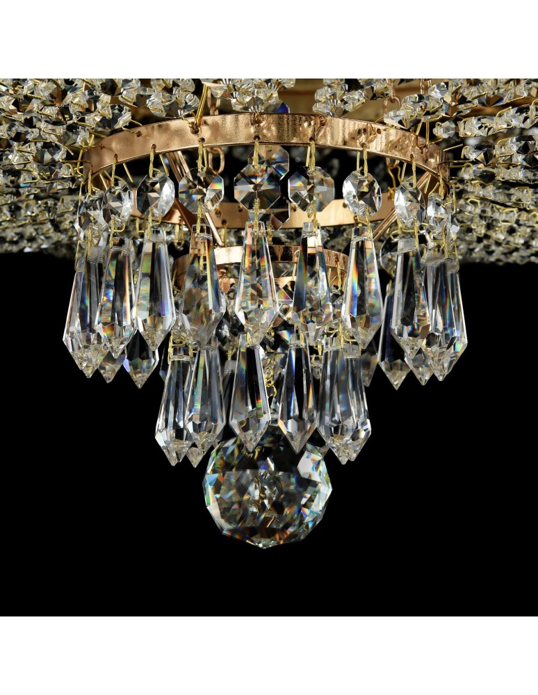 Ceiling lamps with crystals - Maytoni Palace 5xE27 60W chandelier DIA890-CL-05-G antique gold - product kolory-swiatla.pl 6