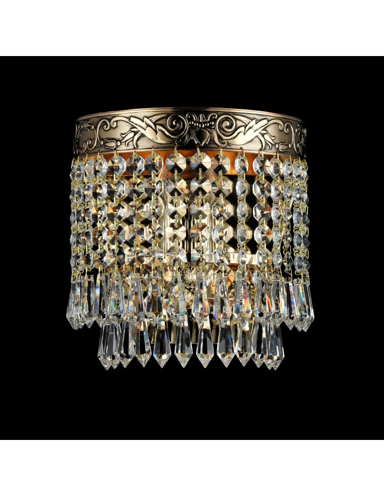 Glamour wall lamps - Maytoni Palace 1xE27 60W wall lamp DIA890-WL-01-G antique gold - product kolory-swiatla.pl 3