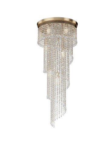 Maytoni Cascade 12xE14 60W chandelier DIA522-CL-12-G antique gold.