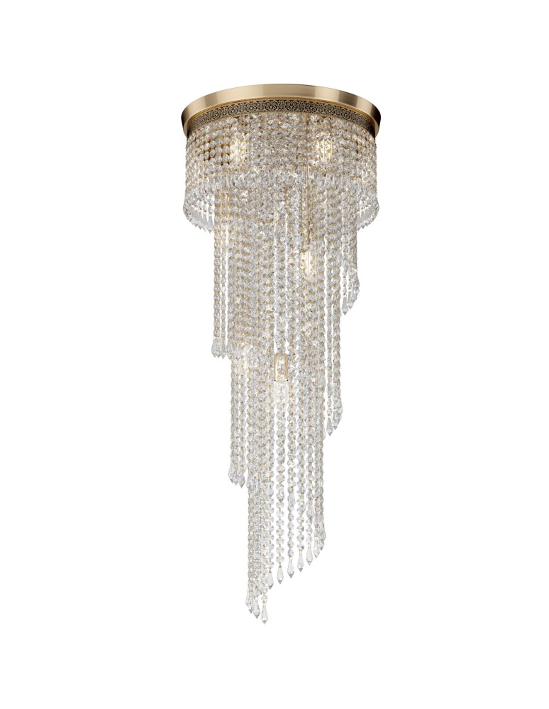 Glamour chandeliers - Maytoni Cascade 12xE14 60W chandelier DIA522-CL-12-G antique gold. - product kolory-swiatla.pl 1