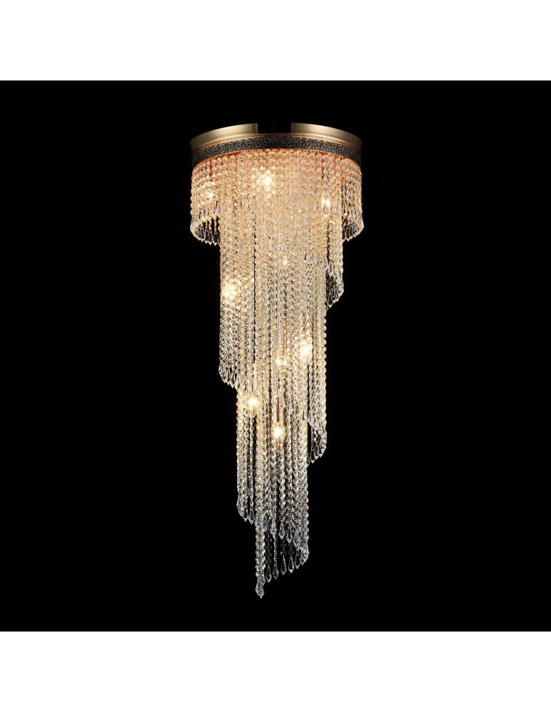 Glamour chandeliers - Maytoni Cascade 12xE14 60W chandelier DIA522-CL-12-G antique gold. - product kolory-swiatla.pl 2