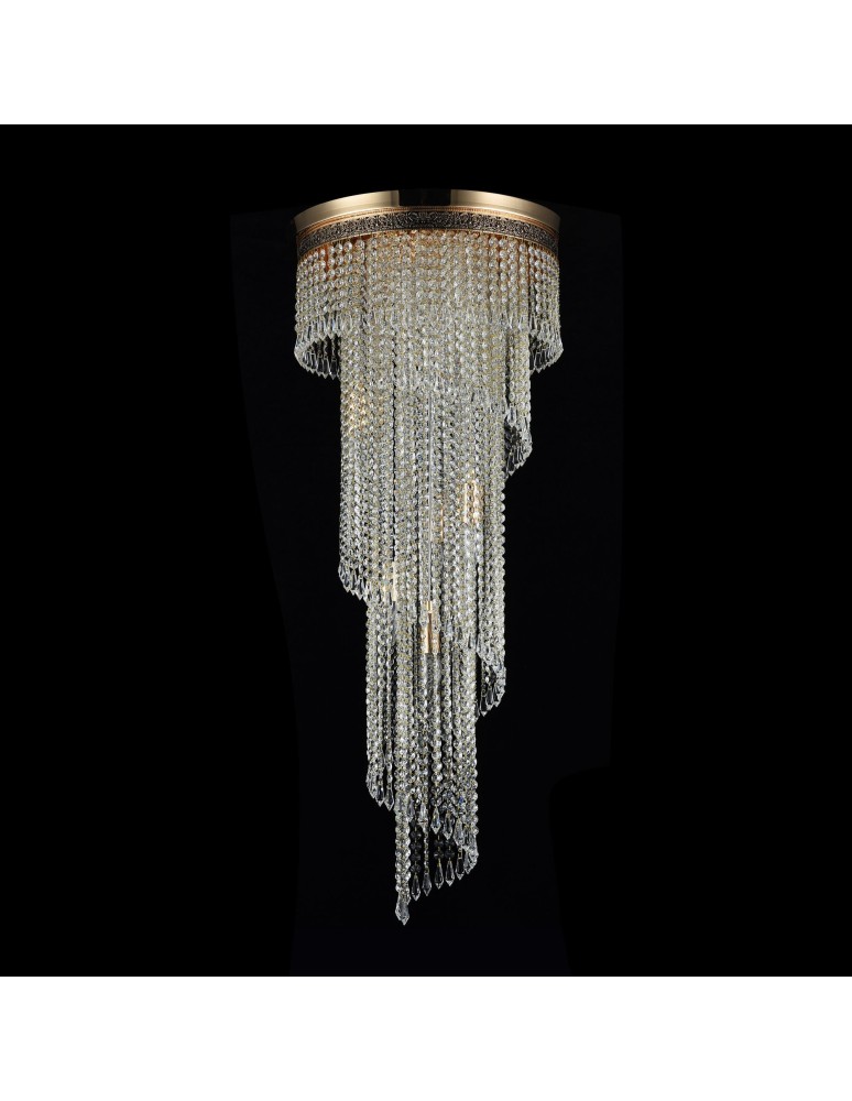 Glamour chandeliers - Maytoni Cascade 12xE14 60W chandelier DIA522-CL-12-G antique gold. - product kolory-swiatla.pl 3