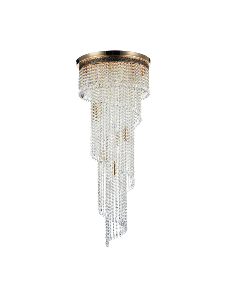 Glamour chandeliers - Maytoni Cascade 12xE14 60W chandelier DIA522-CL-12-G antique gold. - product kolory-swiatla.pl 4