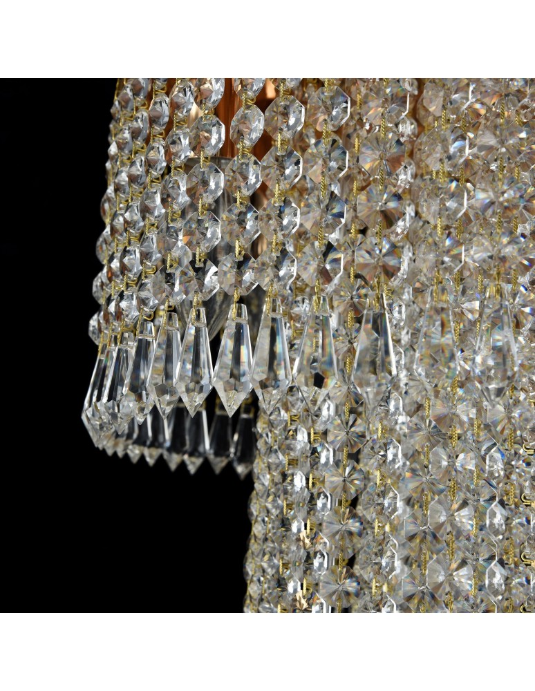 Glamour chandeliers - Maytoni Cascade 12xE14 60W chandelier DIA522-CL-12-G antique gold. - product kolory-swiatla.pl 5