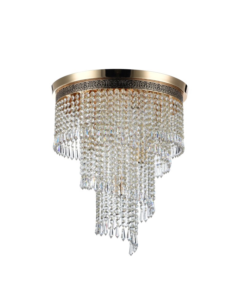 Glamour chandeliers - Maytoni Cascade 7xE14 60W chandelier DIA522-CL-07-G gold. - product kolory-swiatla.pl 3