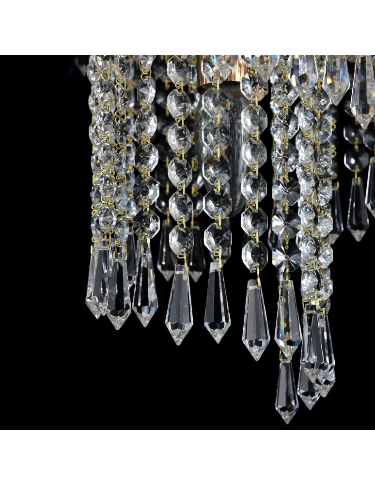 Glamour chandeliers - Maytoni Cascade 7xE14 60W chandelier DIA522-CL-07-G gold. - product kolory-swiatla.pl 4