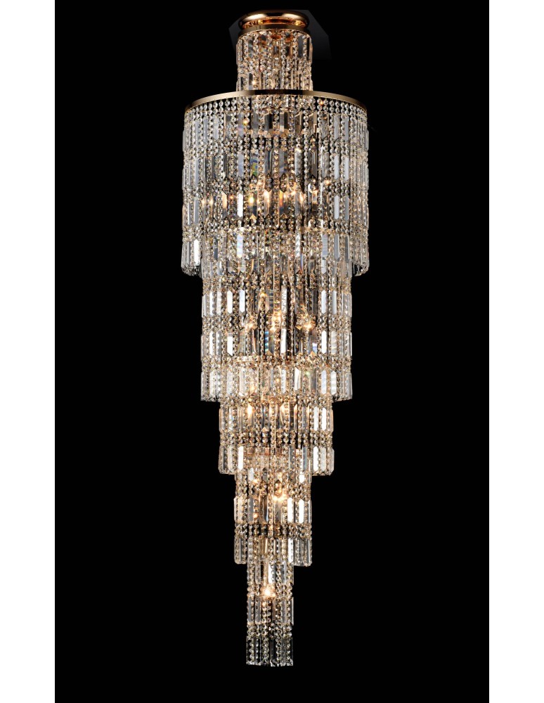 Glamour chandeliers - Maytoni Niagara 16xE14 60W chandelier DIA003-PT50-G gold. - product kolory-swiatla.pl 2