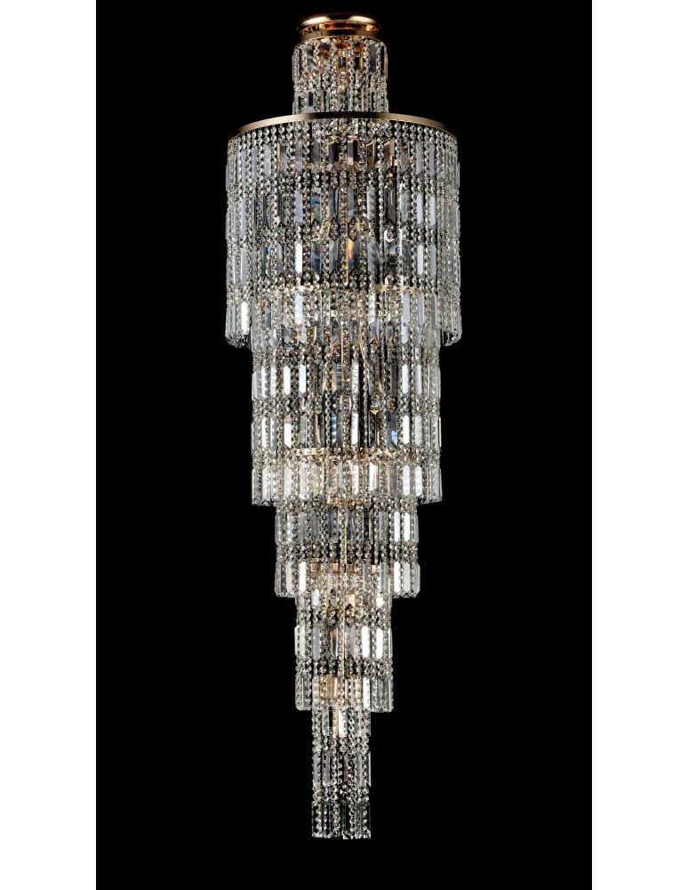 Glamour chandeliers - Maytoni Niagara 16xE14 60W chandelier DIA003-PT50-G gold. - product kolory-swiatla.pl 3