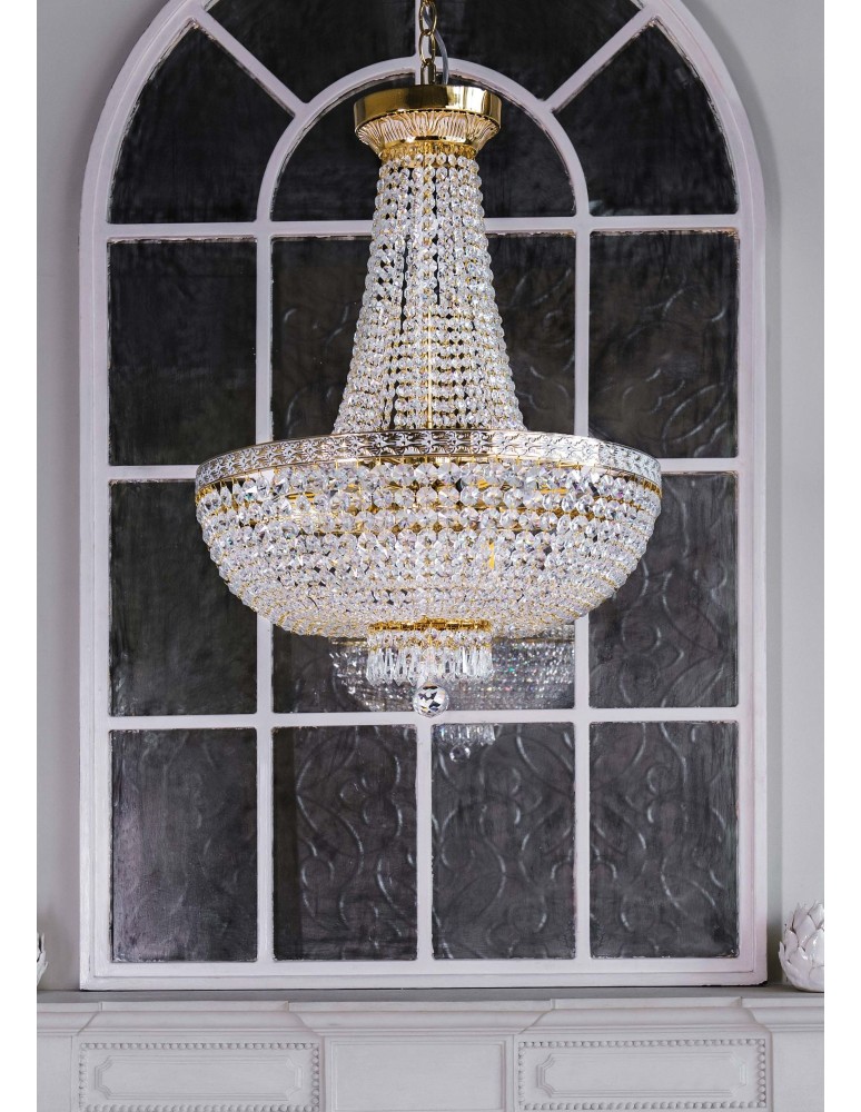 Chandeliers - Maytoni Bella 8xE14 60W chandelier DIA750-TT50-WG gold - product kolory-swiatla.pl 3