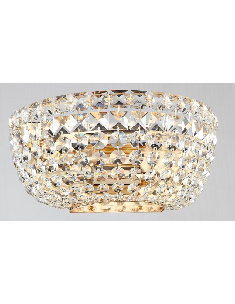 Glamour wall lamps - Maytoni Basfor 2xE14 60W wall lamp DIA100-WL-02-G antique gold - product kolory-swiatla.pl 3