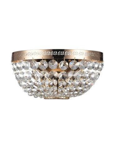Maytoni Ottilia 2xE14 60W wall lamp DIA700-WL-02-G gold