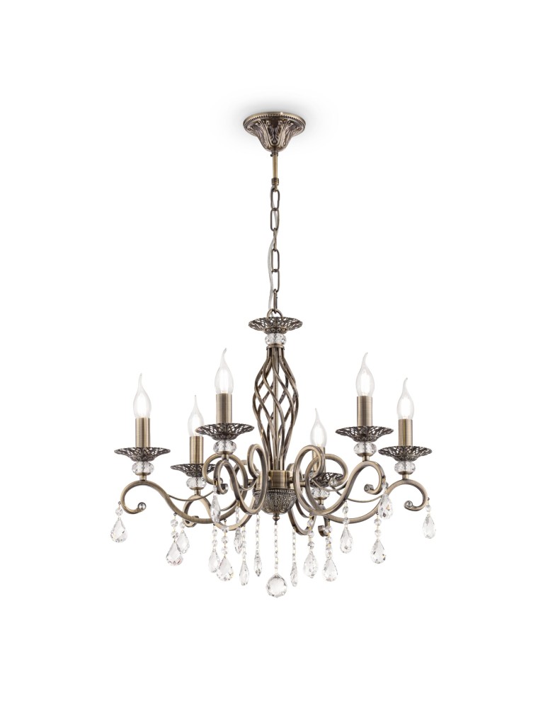 Chandelier chandeliers - Maytoni Grace 6xE14 60W chandelier RC247-PL-06-R brass - product kolory-swiatla.pl 1