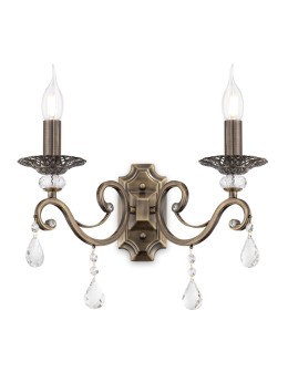 Maytoni Grace 2xE14 60W wall lamp RC247-WL-02-R brass