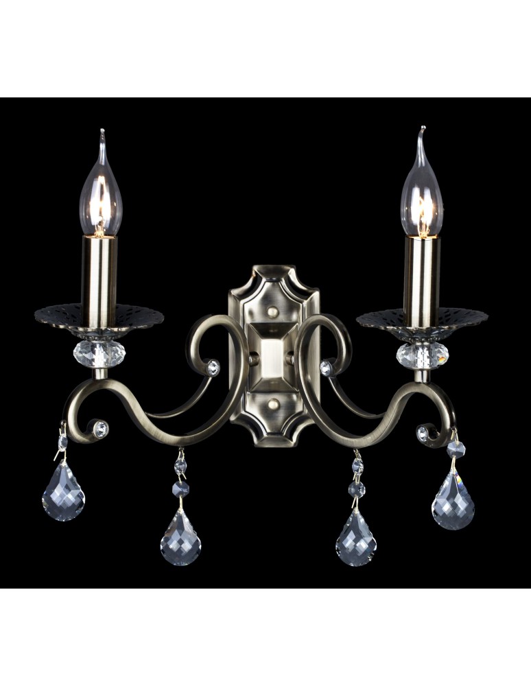 Chandelier wall lamps - Maytoni Grace 2xE14 60W wall lamp RC247-WL-02-R brass - product kolory-swiatla.pl 2