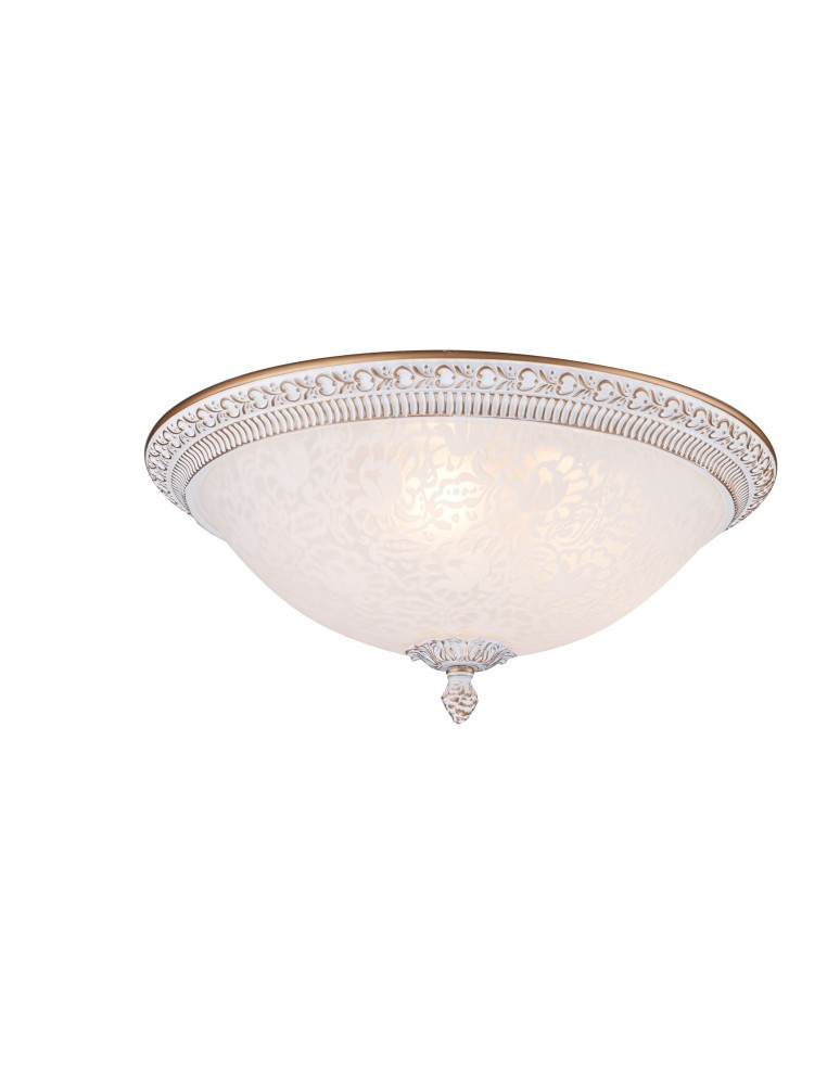 Ceiling lamps - Maytoni Pascal 3xE27 40W ceiling light C908-CL-03-W white and gold - product kolory-swiatla.pl 1