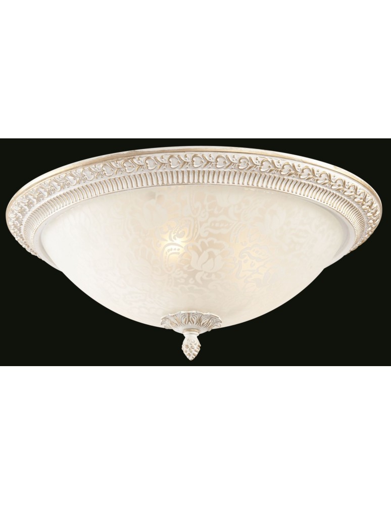 Ceiling lamps - Maytoni Pascal 3xE27 40W ceiling light C908-CL-03-W white and gold - product kolory-swiatla.pl 2