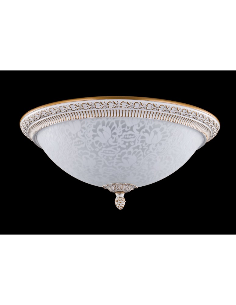 Ceiling lamps - Maytoni Pascal 3xE27 40W ceiling light C908-CL-03-W white and gold - product kolory-swiatla.pl 4