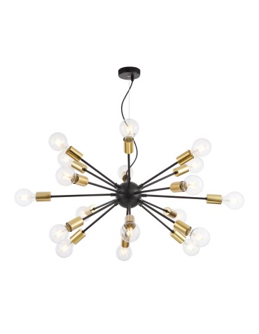 Maytoni Jackson 18xE27 7W pendant T546PL-18B black
