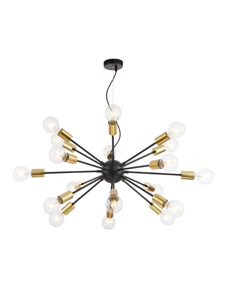Pendant lamps - Maytoni Jackson 18xE27 7W pendant T546PL-18B black - product kolory-swiatla.pl 1