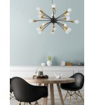 Pendant lamps - Maytoni Jackson 18xE27 7W pendant T546PL-18B black - product 3