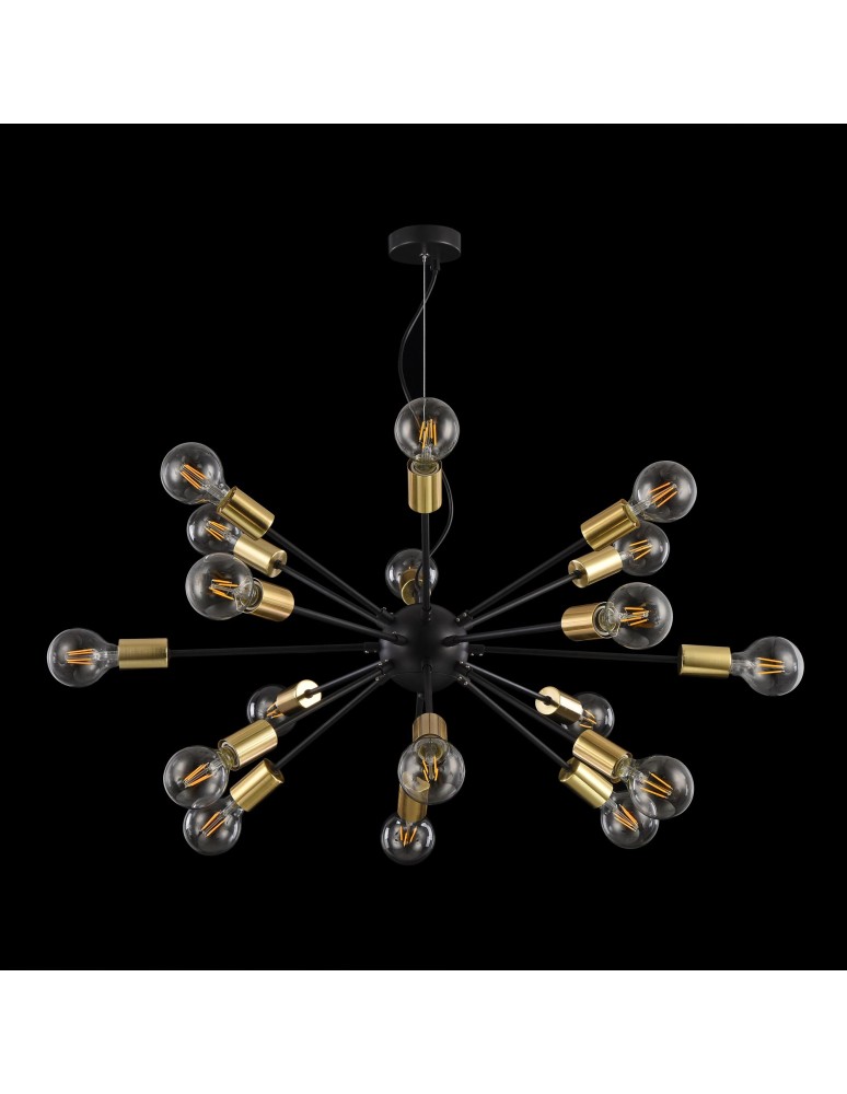 Pendant lamps - Maytoni Jackson 18xE27 7W pendant T546PL-18B black - product kolory-swiatla.pl 4