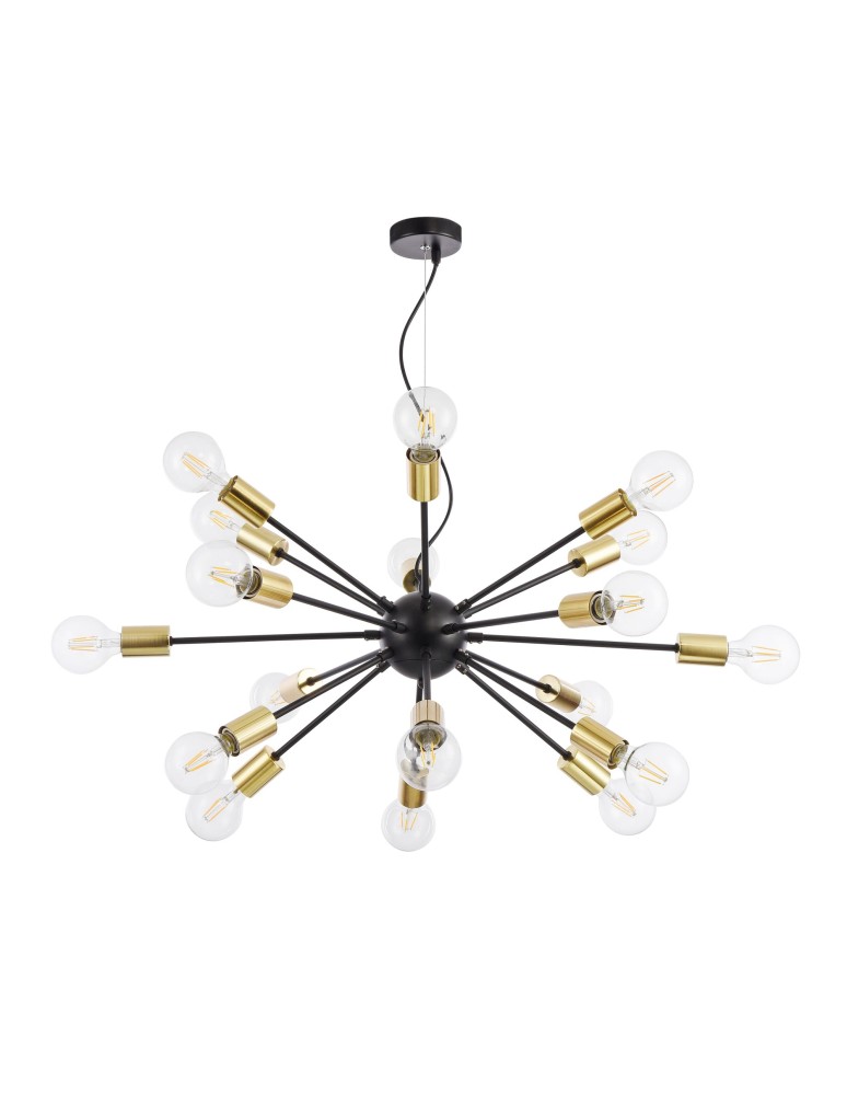 Pendant lamps - Maytoni Jackson 18xE27 7W pendant T546PL-18B black - product kolory-swiatla.pl 5