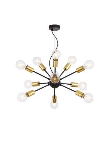 Maytoni Jackson 12xE27 7W pendant T546PL-12B black