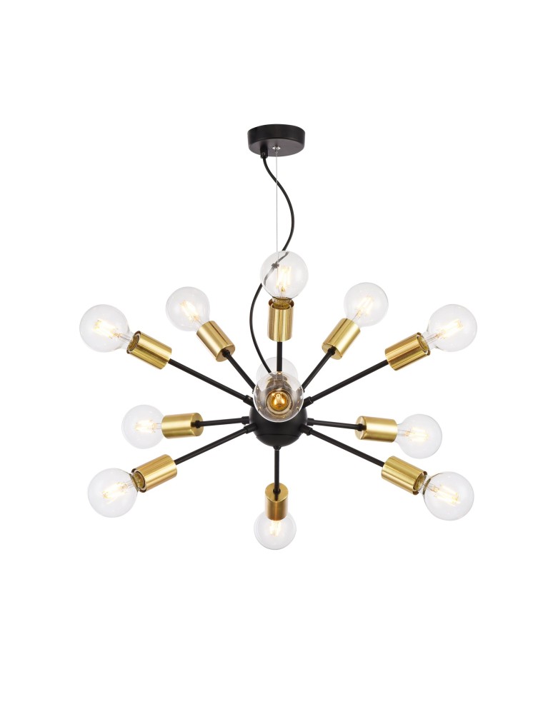 Pendant lamps - Maytoni Jackson 12xE27 7W pendant T546PL-12B black - product kolory-swiatla.pl 1