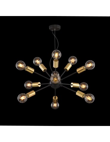 Maytoni Jackson 12xE27 7W wisząca T546PL-12B czarny - produkt 2