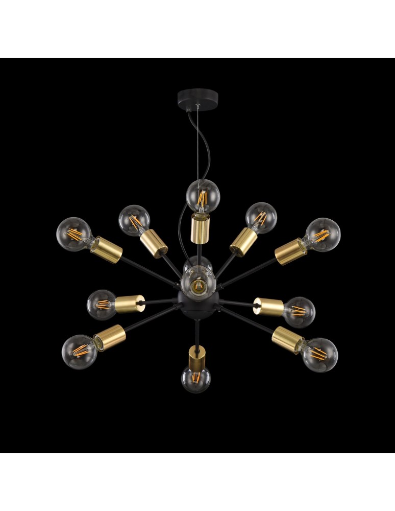 Pendant lamps - Maytoni Jackson 12xE27 7W pendant T546PL-12B black - product kolory-swiatla.pl 3