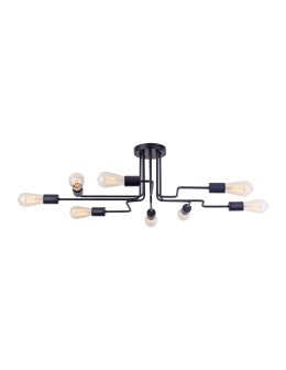 Maytoni Gilbert 8xE27 60W ceiling light T532CL-08B black