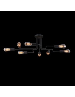 Maytoni Gilbert 8xE27 60W ceiling light T532CL-08B black - product 2