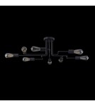 Loft ceiling lamps - industrial - Maytoni Gilbert 8xE27 60W ceiling light T532CL-08B black - product 4