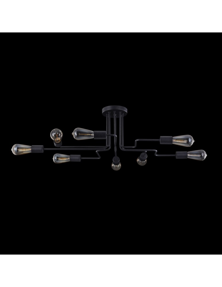 Loft ceiling lamps - industrial - Maytoni Gilbert 8xE27 60W ceiling light T532CL-08B black - product kolory-swiatla.pl 4