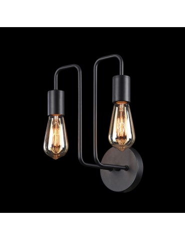 Maytoni Gilbert 2xE27 60W kinkiet T532WL-02B czarny - produkt 2