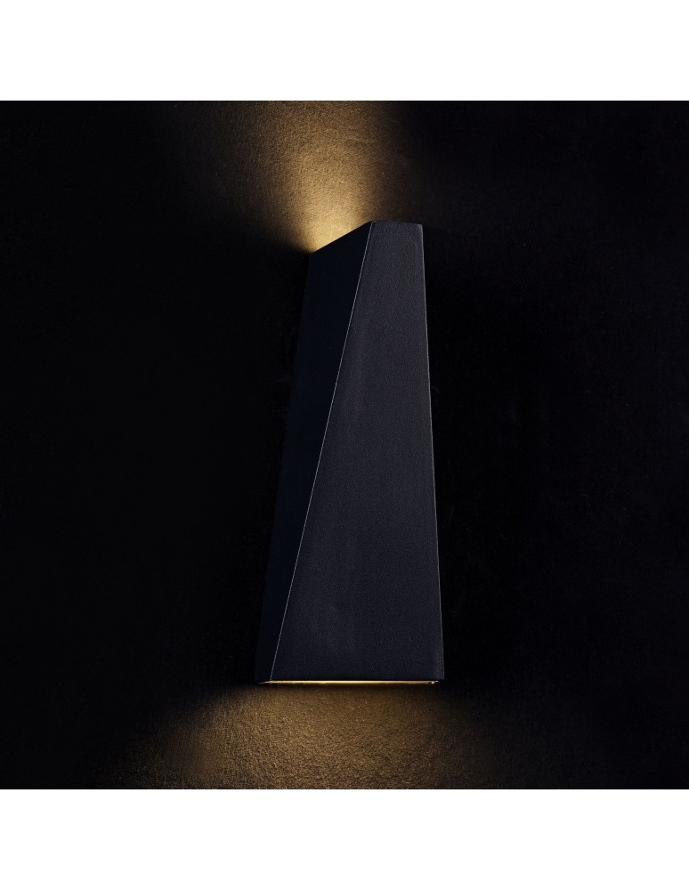 Outdoor wall lamps - Maytoni Times Square LED 6W 3200K 100lm wall lamp O580WL-L6B black. - product kolory-swiatla.pl 2