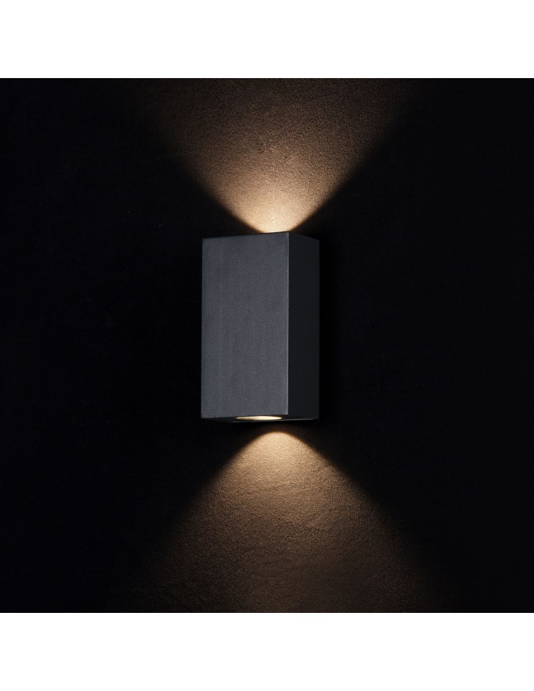 Outdoor wall lamps - Maytoni Times Square LED 6W 3000K 480lm wall lamp O581WL-L6B black. - product kolory-swiatla.pl 2