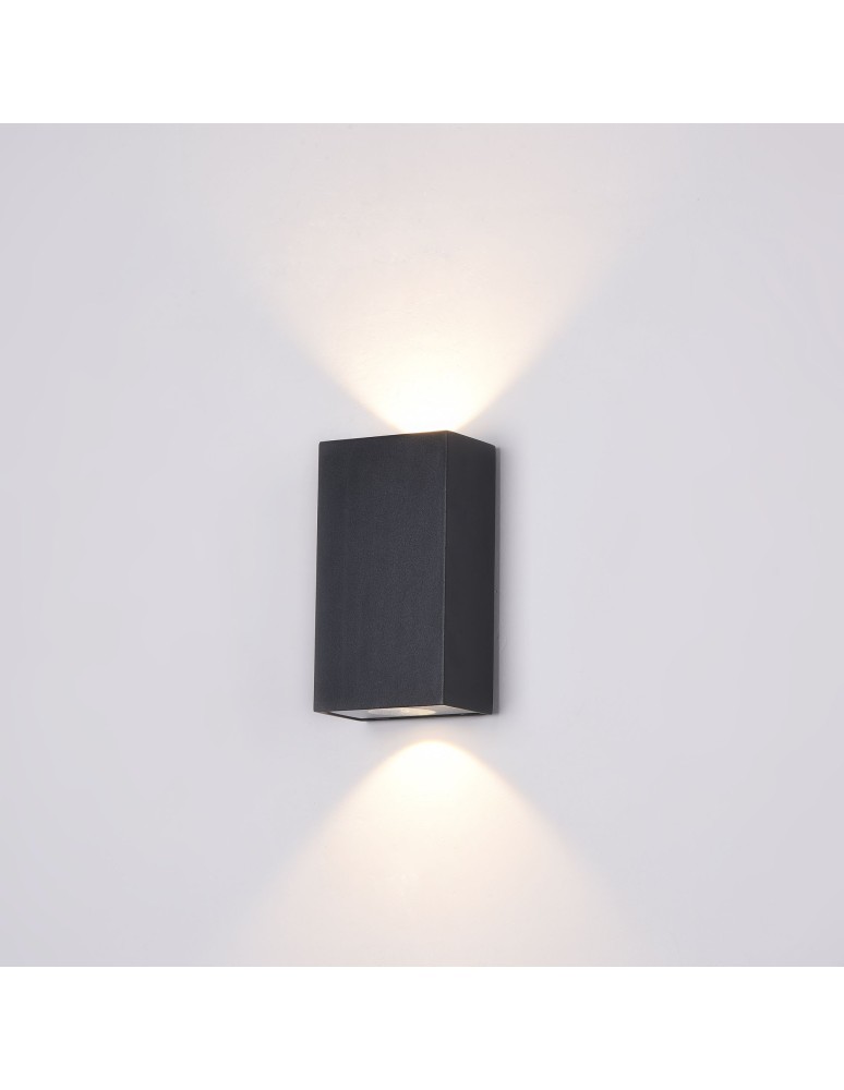 Outdoor wall lamps - Maytoni Times Square LED 6W 3000K 480lm wall lamp O581WL-L6B black. - product kolory-swiatla.pl 4