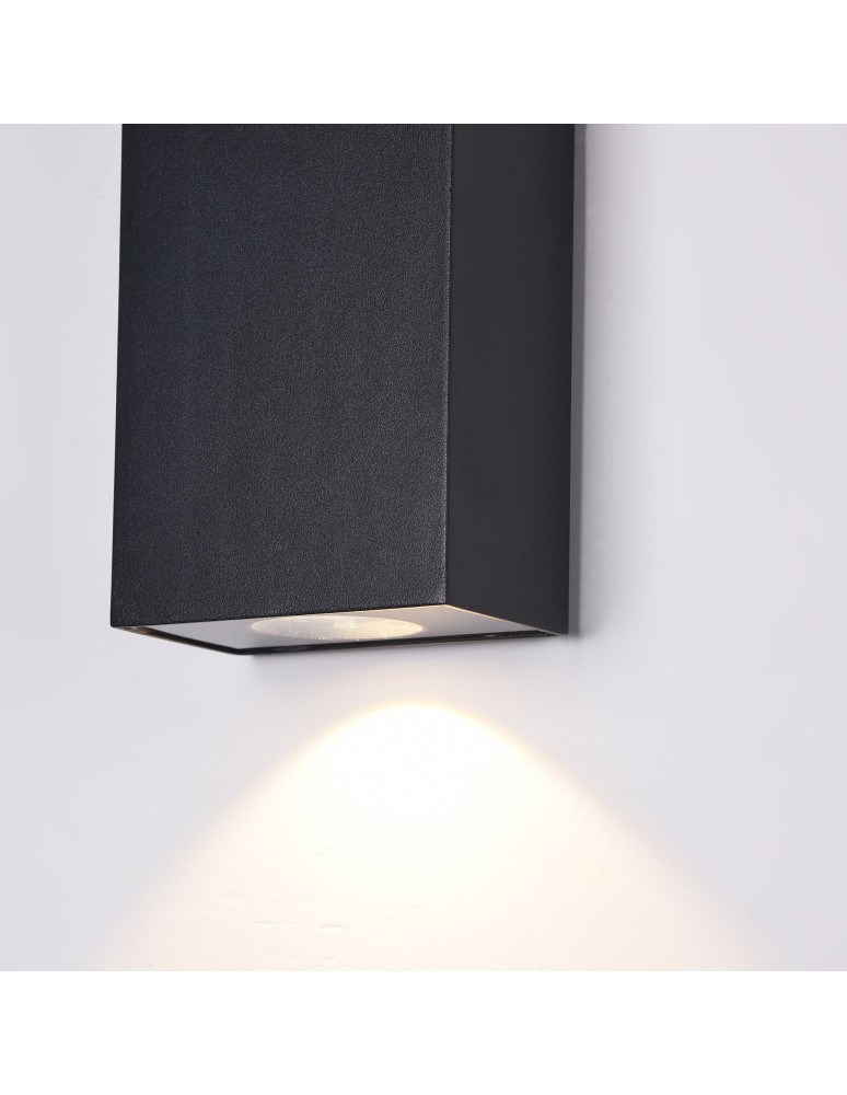 Outdoor wall lamps - Maytoni Times Square LED 6W 3000K 480lm wall lamp O581WL-L6B black. - product kolory-swiatla.pl 5
