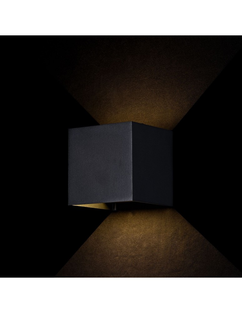 Outdoor wall lamps - Maytoni Fulton LED 6W 3000K 360lm wall lamp O572WL-L6B black. - product kolory-swiatla.pl 2