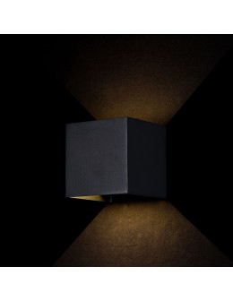 Maytoni Fulton LED 6W 3000K 360lm kinkiet O572WL-L6B czarny - produkt 2