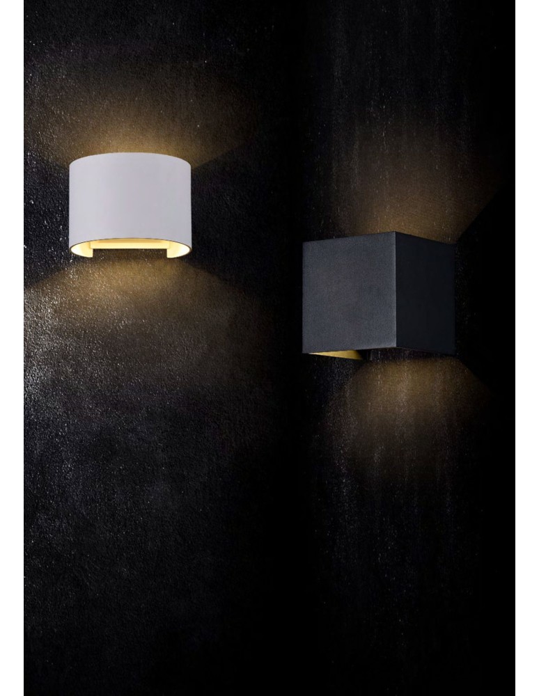 Outdoor wall lamps - Maytoni Fulton LED 6W 3000K 360lm wall lamp O572WL-L6B black. - product kolory-swiatla.pl 3